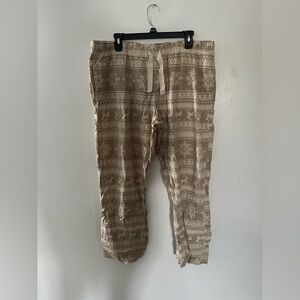 Old navy, Xl, white and tan colored pj pants